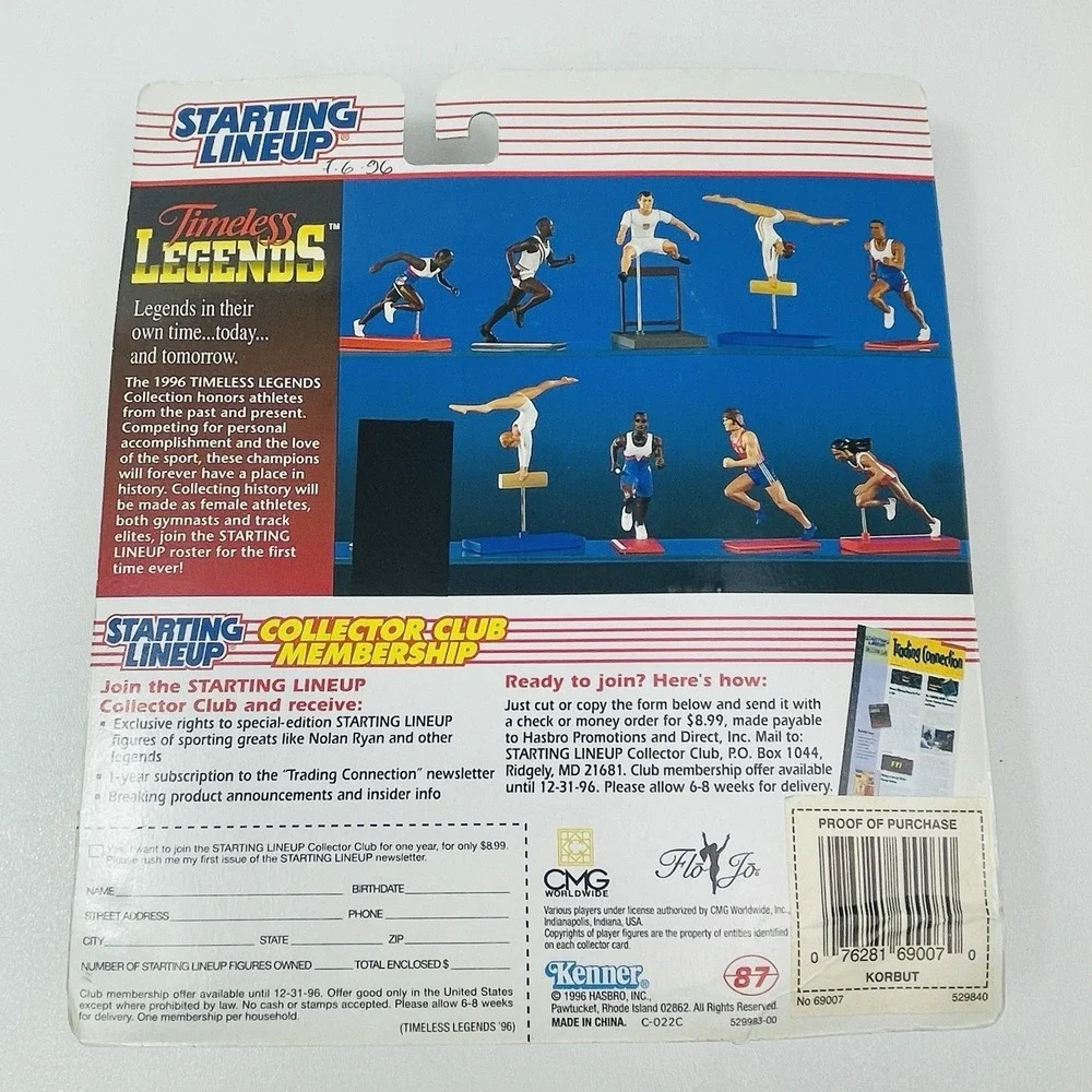 Starting Lineup Action Figure Timeless Legends Olga Korbut Kenner 1996